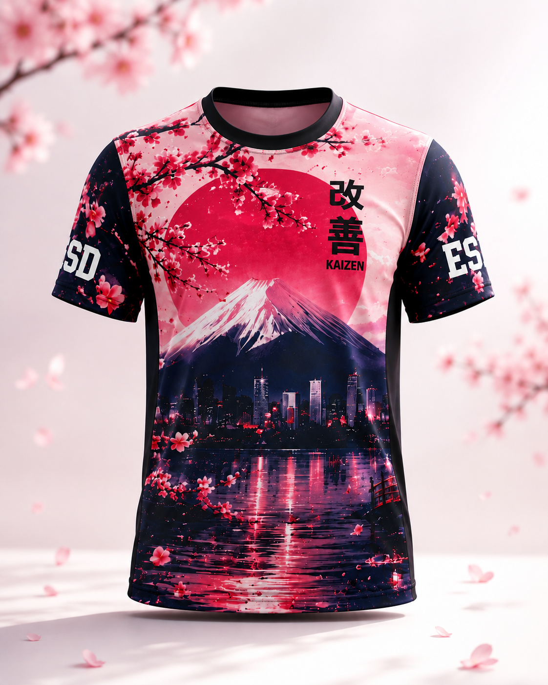 Japanese Cherry Blossoms Performance Shirt