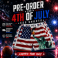PRE-ORDER 4TH OF JULY ESD SHORTS
